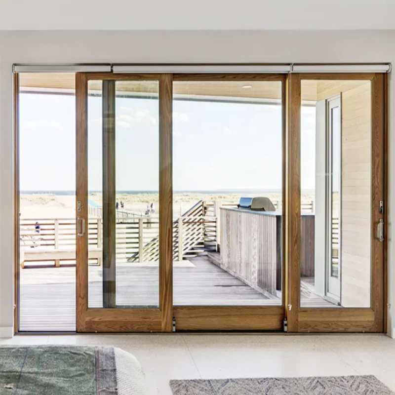Puerta corredera de la superficie laminada de PVC residencial